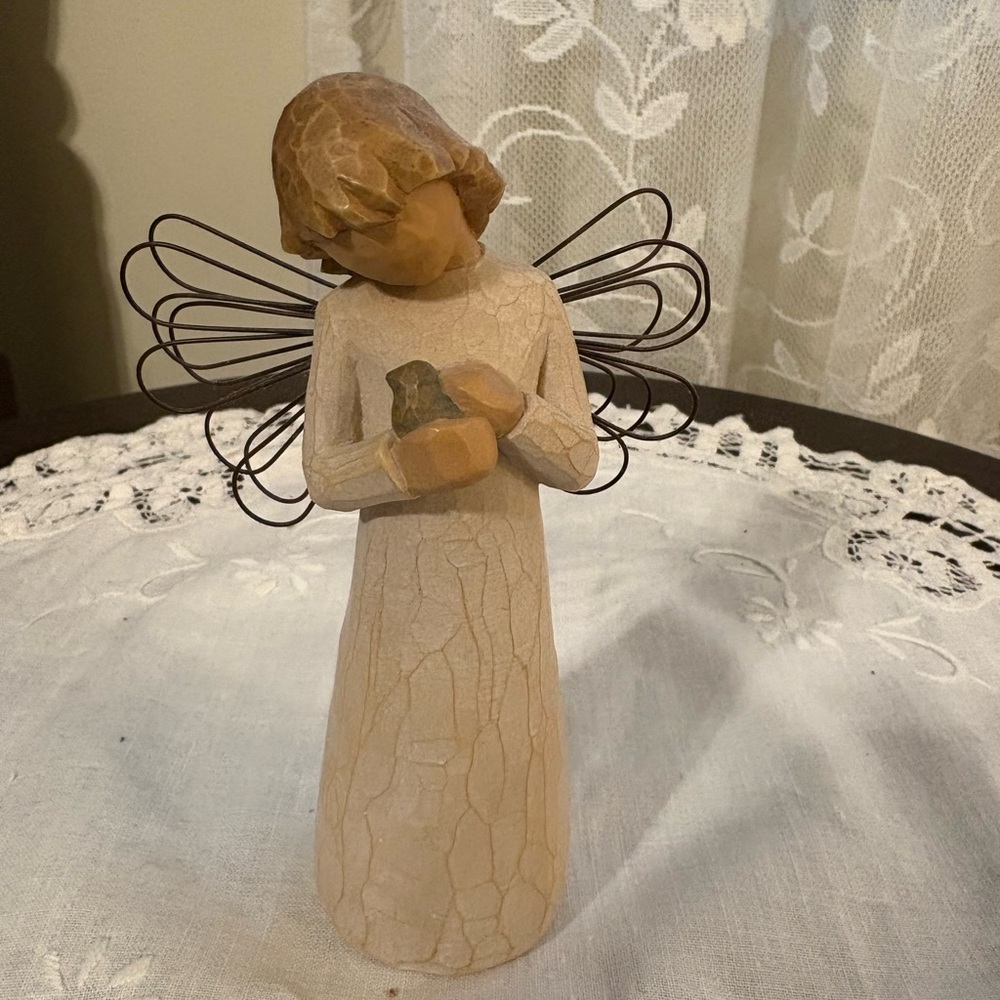 Willow Tree Cream and Brown Sculpture Art